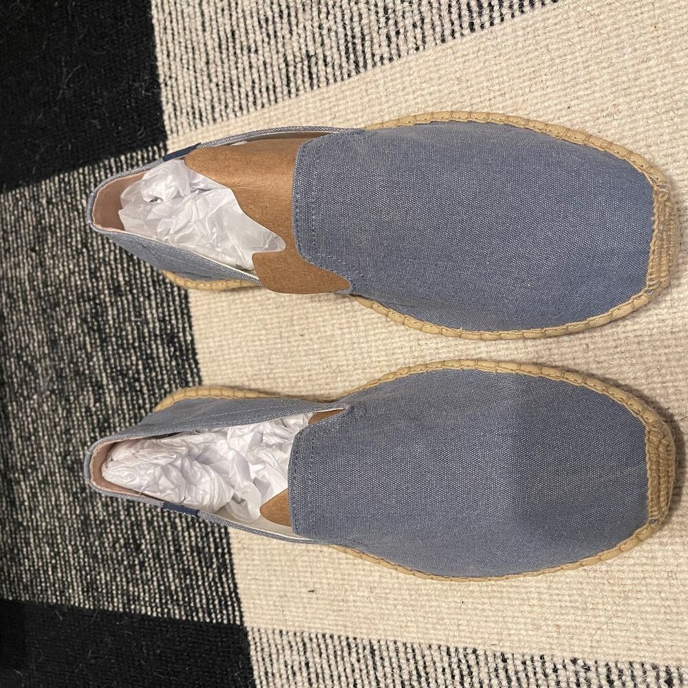 Soludos smoking slipper blue Size 10.5 Brand New!